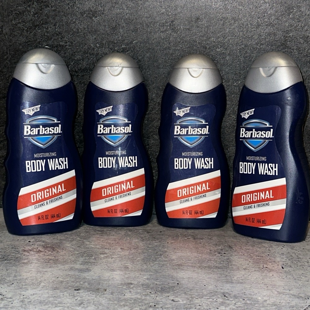4Lot BARBOSOL MOISTURIZING BODY WASH ORIGINAL 14 Oz